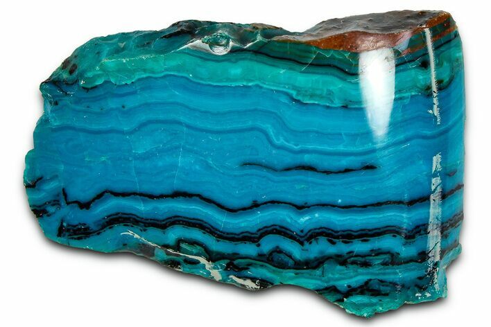 Polished Atacama Blue Opal (Chrysocolla & Opal) - Chile #362285